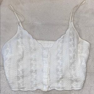 White crochet top